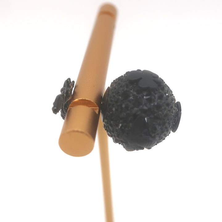 Christian Dior Tribales Crystal Bee Single Stud Earring Black