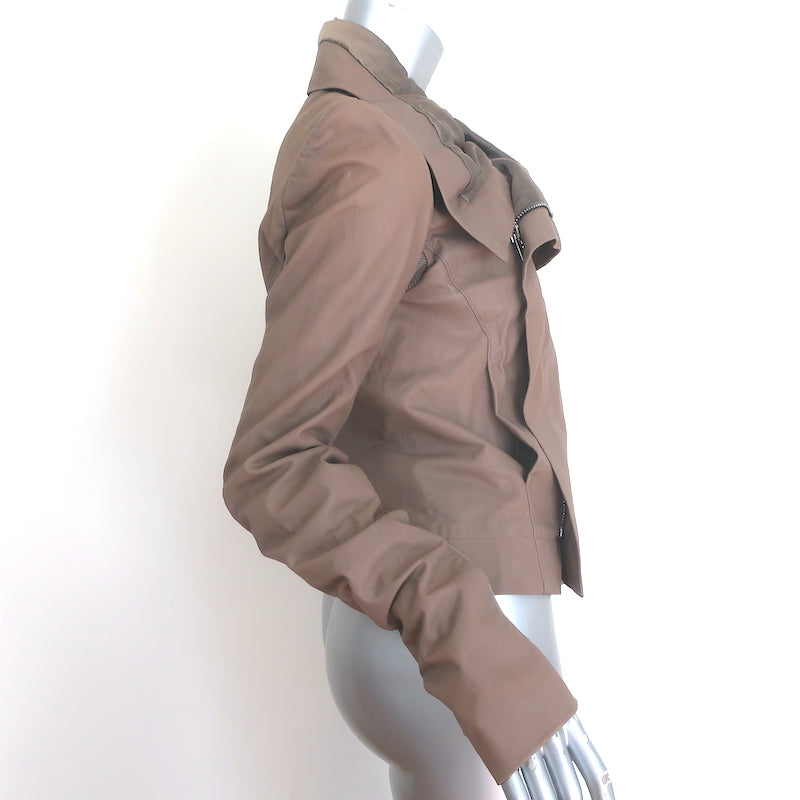 Rick Owens Classic Leather Biker Jacket DNA Dust Size 44 NEW