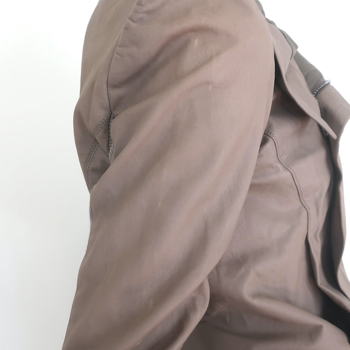 Rick Owens Classic Leather Biker Jacket DNA Dust Size 44 NEW