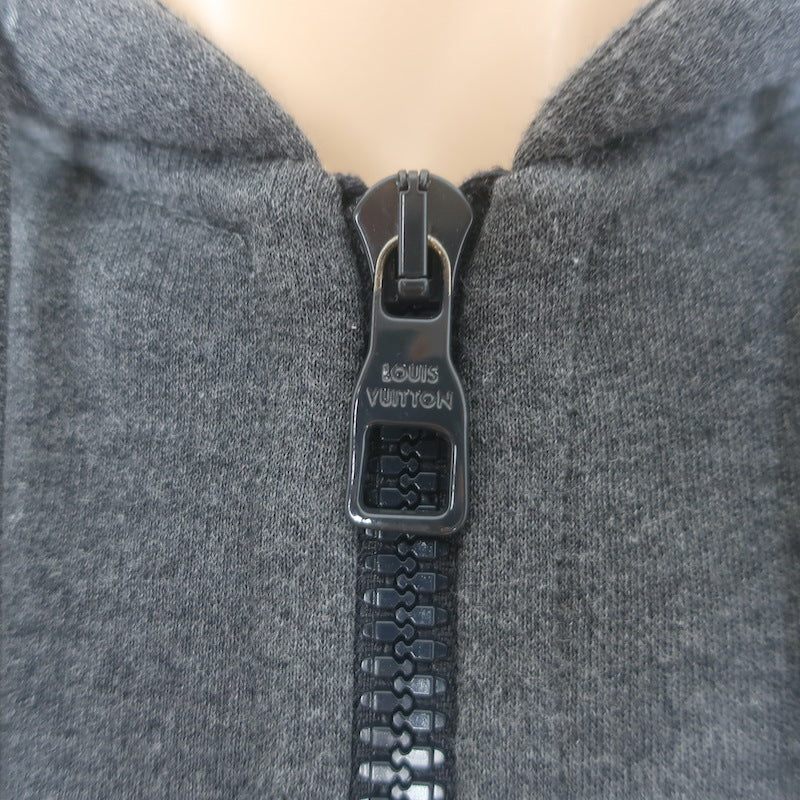 Louis Vuitton Double Face Travel Hoodie Dark Gray Size Small Zip-Up Sweatshirt