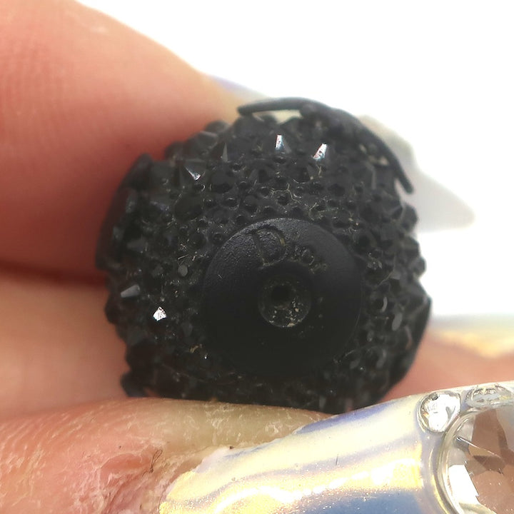 Christian Dior Tribales Crystal Bee Single Stud Earring Black