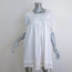 Doen Sterling Eyelet-Embroidered Puff Sleeve Mini Dress White Size Small