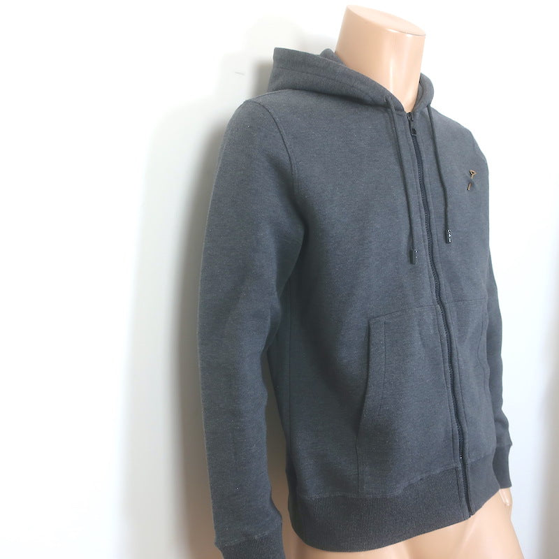 Louis Vuitton Double Face Travel Hoodie Dark Gray Size Small Zip-Up Sweatshirt