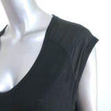 T by Alexander Wang Tunic Black Silk & Jersey Size Small Sleeveless Mini Dress