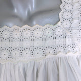 Doen Sterling Eyelet-Embroidered Puff Sleeve Mini Dress White Size Small