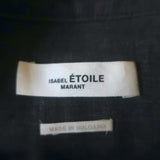 Isabel Marant Etoile Naxos Midi Shirt Dress Anthracite Linen Size 38