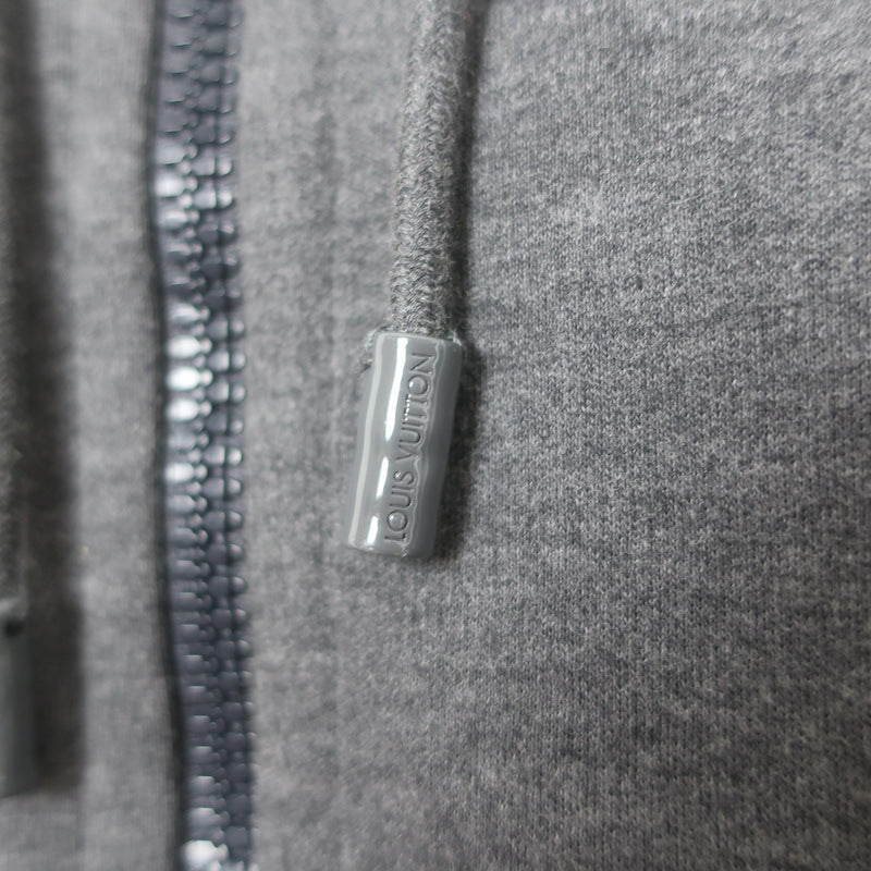 Louis Vuitton Double Face Travel Hoodie Dark Gray Size Small Zip-Up Sweatshirt