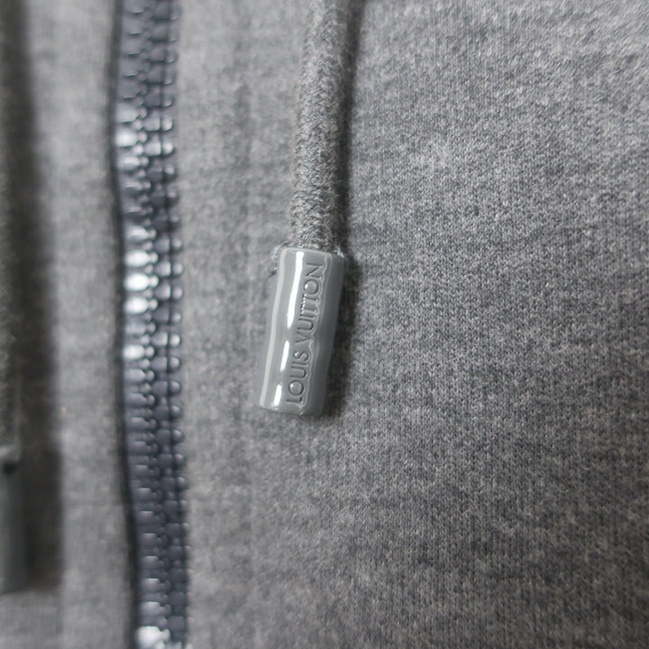 Louis Vuitton Double Face Travel Hoodie Dark Gray Size Small Zip-Up Sweatshirt