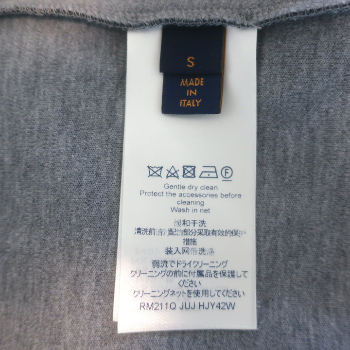Louis Vuitton Double Face Travel Hoodie Dark Gray Size Small Zip-Up Sweatshirt