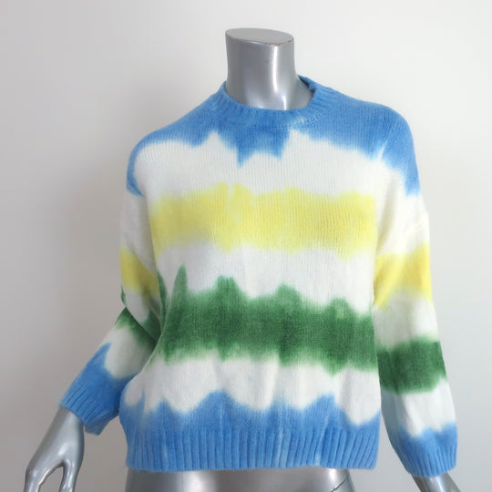 SEA New York Blue Fair Isle Intarsia Wool Alpaca Sweater Medium