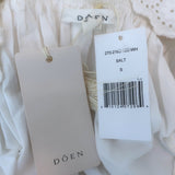 Doen Sterling Eyelet-Embroidered Puff Sleeve Mini Dress White Size Small