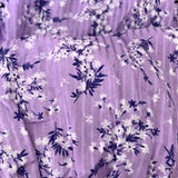 Ulla Johnson Tiered Midi Dress Joan Lilac Floral Print Cotton-Silk Size 2