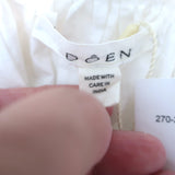 Doen Sterling Eyelet-Embroidered Puff Sleeve Mini Dress White Size Small