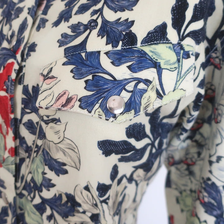 Chufy Tassa Floral Print Jumpsuit Cream/Multi Cotton Twill Size Medium