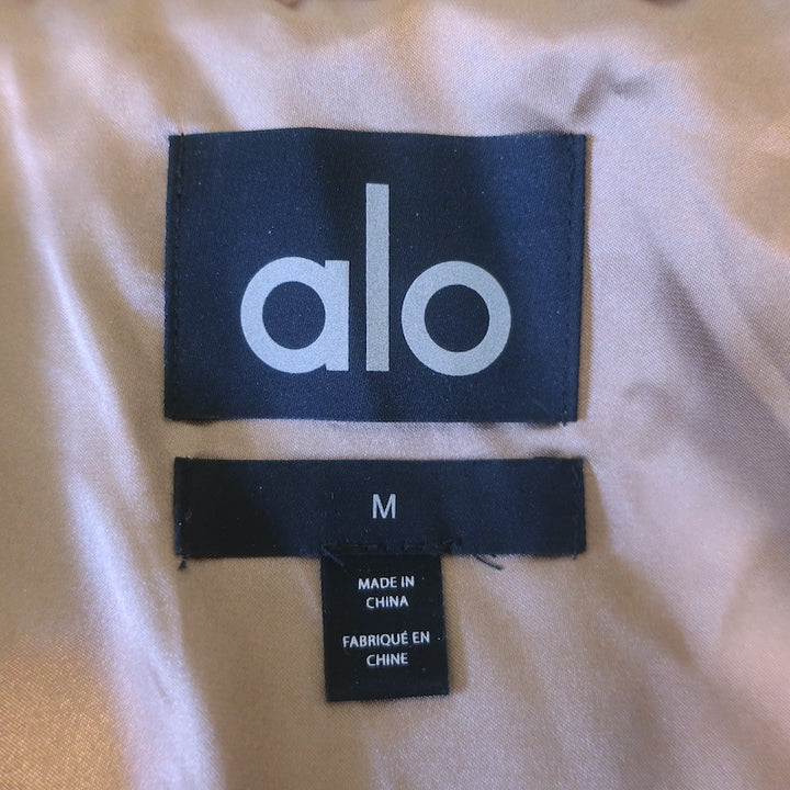 Alo Yoga Foxy Faux Fur Hooded Jacket Toasted Almond Size Medium