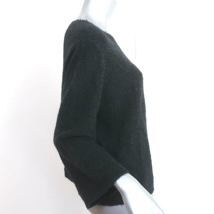 3.1 Phillip Lim Sweater Black Wool-Yak Stretch Knit Size Large