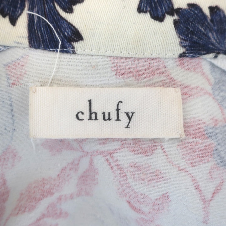 Chufy Tassa Floral Print Jumpsuit Cream/Multi Cotton Twill Size Medium