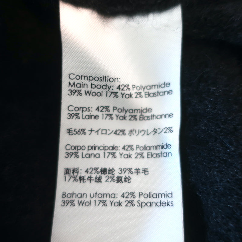 3.1 Phillip Lim Sweater Black Wool-Yak Stretch Knit Size Large