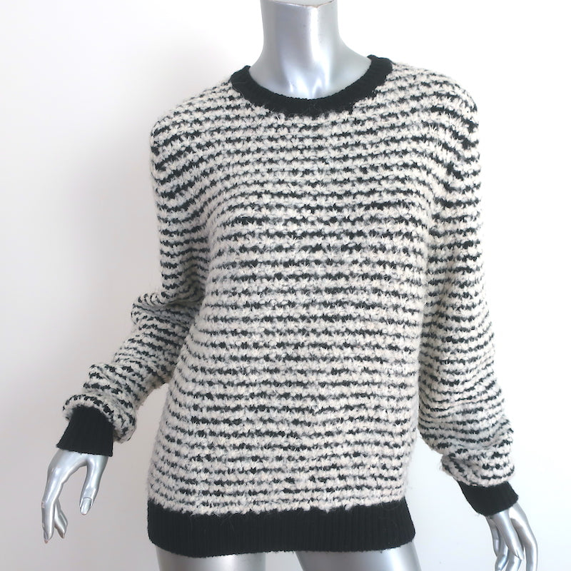 Isabel Marant Etoile Sweater Canelia White/Black Striped Boucle
