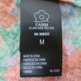 FARM Rio Blooming Garden Long Sleeve Maxi Dress Black Linen-Blend Size Medium