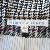 Veronica Beard Empire Dickey Jacket White/Multi Houndstooth Plaid Size 4