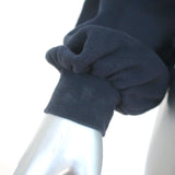 Ulla Johnson Tassel Hoodie Sacha Navy Cotton Size Petite Cropped Sweatshirt