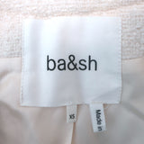 Ba&sh Meredith Boucle Tweed Jacket Ecru Cotton-Blend Size Extra Small