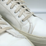 Woman by Common Projects Tournament Low Top Sneakers White Leather Size 38