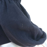 Ulla Johnson Tassel Hoodie Sacha Navy Cotton Size Petite Cropped Sweatshirt