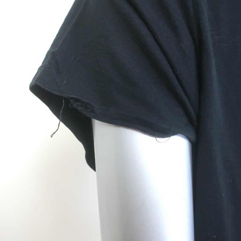 Libertine Crystal-Embellished Mini T-Shirt Dress Black Cotton Jersey Size Large