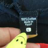 Libertine Crystal-Embellished Mini T-Shirt Dress Black Cotton Jersey Size Large