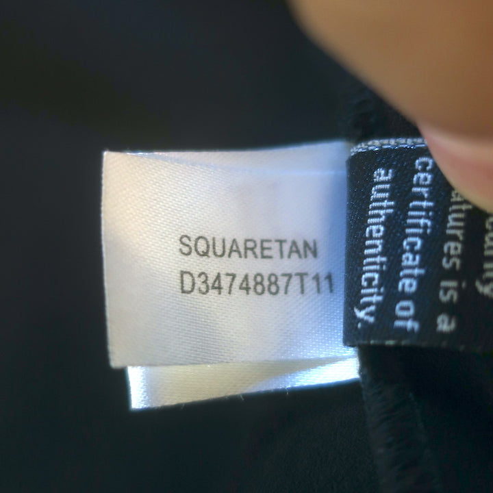 Diane von Furstenberg Squaretan Mini Shift Dress Black Crepe Size Petite