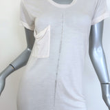 Libertine Crystal-Embellished T-Shirt Ecru Modal-Silk Jersey Size Large/Extra Large