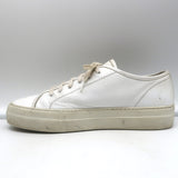 Woman by Common Projects Tournament Low Top Sneakers White Leather Size 38