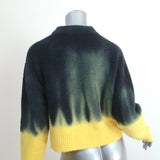 Proenza Schouler PSWL Dip Dye Sweater Green/Yellow Wool-Blend Size Small