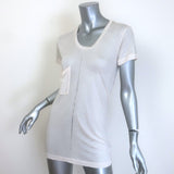 Libertine Crystal-Embellished T-Shirt Ecru Modal-Silk Jersey Size Large/Extra Large