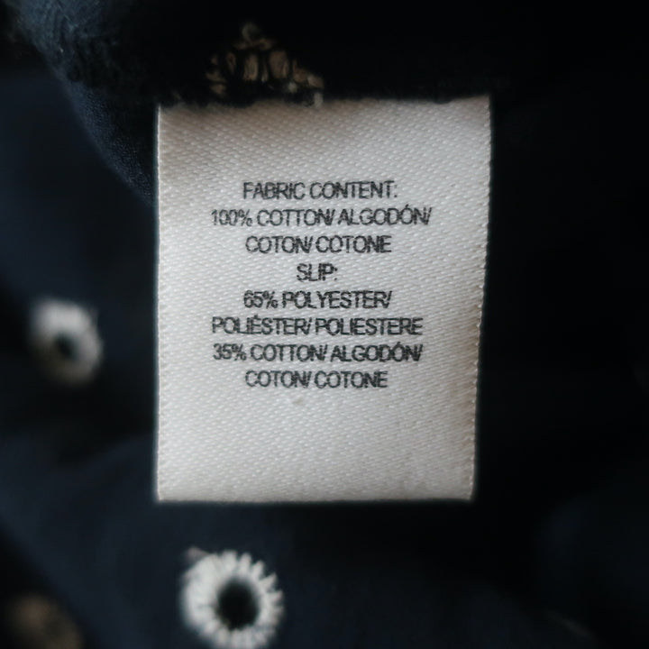 Derek Lam 10 Crosby Tassel Tie Mini Dress Navy Embroidered Cotton Size 00