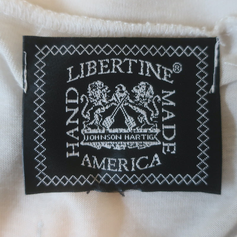 Libertine Crystal-Embellished T-Shirt Ecru Modal-Silk Jersey Size Large/Extra Large