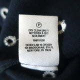 Derek Lam 10 Crosby Tassel Tie Mini Dress Navy Embroidered Cotton Size 00