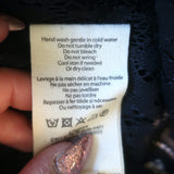 L'Agence Kaiya Lace Shirtdress Black Size Small Puff Sleeve Midi Dress NEW