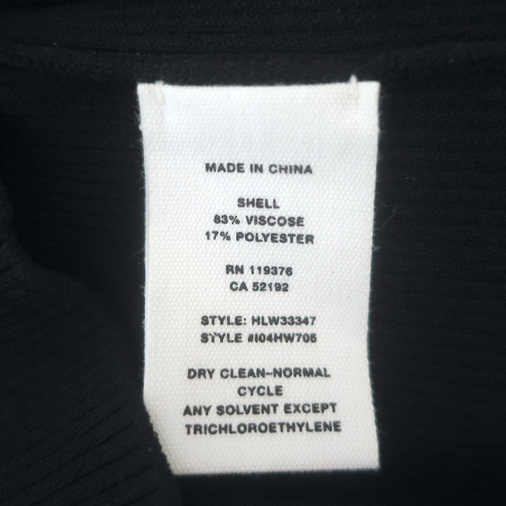 Helmut Lang Twist-Back Tank Dress Black Technical Stretch Knit Size Medium NEW