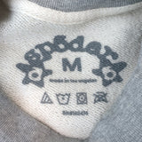 Sp5der Varsity Web Crewneck Sweatshirt Heather Grey Cotton Size Medium