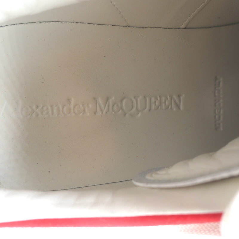Alexander McQueen Oversized Sneakers White Leather &amp; Red Suede Size 40