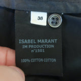 Isabel Marant Etoile Scarla Broderie Anglaise Mini Dress Black Cotton Size 38