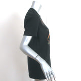 Givenchy Army Skull Print T-Shirt Black Cotton Size Small Short Sleeve Top