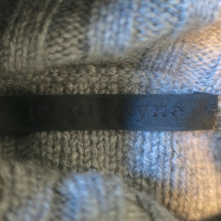 Jenni Kayne  Cashmere Buttoned-Shoulder Sweater Gray Size Medium