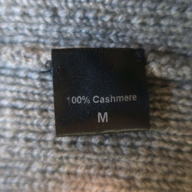 Jenni Kayne  Cashmere Buttoned-Shoulder Sweater Gray Size Medium