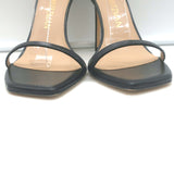 Stuart Weitzman Nudistcurve Ankle Strap Sandals Black Leather Size 10 NEW