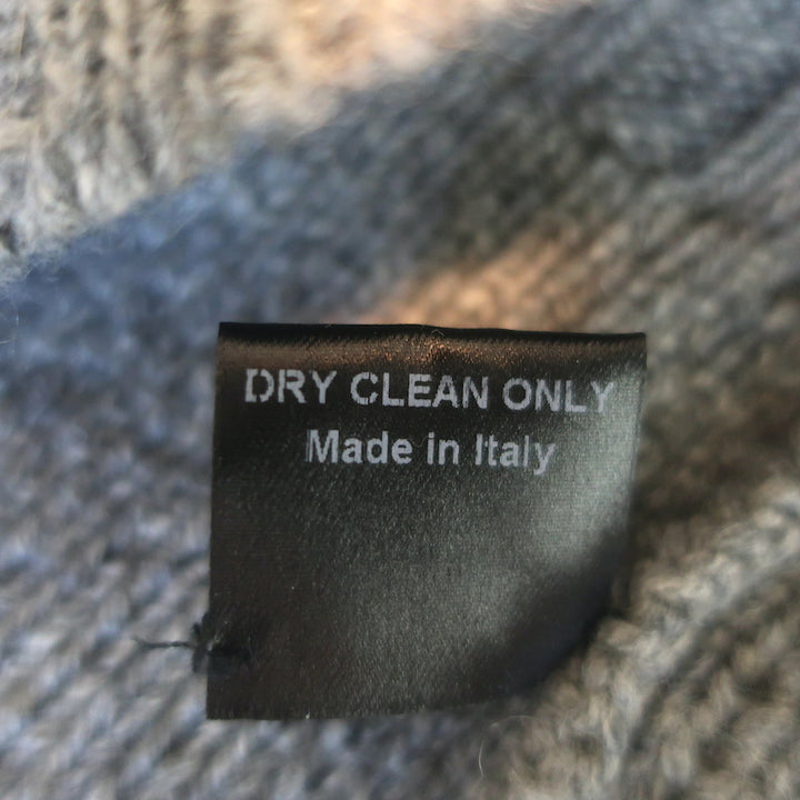 Jenni Kayne  Cashmere Buttoned-Shoulder Sweater Gray Size Medium