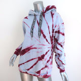 Proenza Schouler PSWL Tie Dye Hoodie Sweatshirt Blue Cotton Size Extra Small